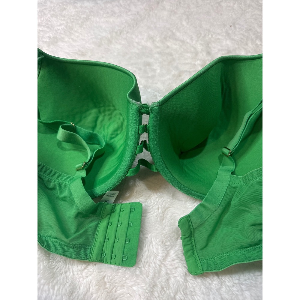 Cacique Lace Underwire Bra Womens 42DDD Green Good Padded Full Coverage - Picture 4 of 6